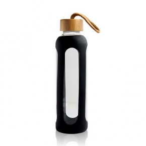 600ml Glass bottle with bamboo lid