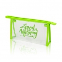 Transparent PVC cosmetic bag, with neon details / Neoclear