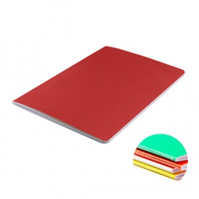 A5 coloured notebook, exterior stitching