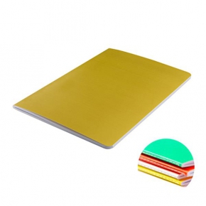 A5 coloured notebook, exterior stitching