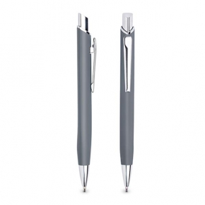 Metallic ball pen, with rubberized touch