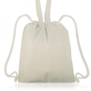 Backpack bag with handles 100% cotton 140 grams / m2