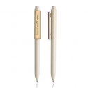 PP and bamboo fiber ball pen, bamboo clip / Bamclip