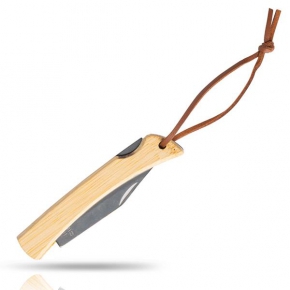 Bamboo and stainless steel pocket knife / Bamblade