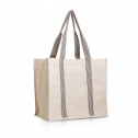 Canvas bag with gusset and magnetic closure / Moel