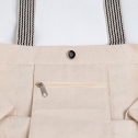 Canvas bag with gusset and magnetic closure / Moel