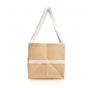 Foldable and extendable jute bag