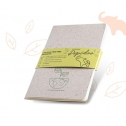 A5 notebook with elephant organic material cover / Pupidoo