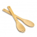 Bamboo kitchen accessories with cotton pouch