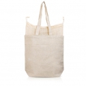 190 g recycled cotton bag with mesh stretch