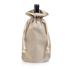 Gift bag for 1 bottle in 280 gsm recycled cotton