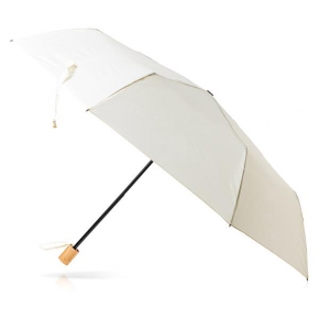 190T retractable pongee umbrella with matching handle and bag / Smalla