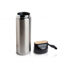 600ml thermos bottle, bamboo detail