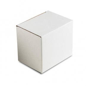 White cardboard box for mugs