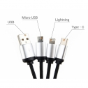 3in1 cable with enlighted logo for engraving