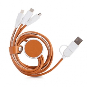 6 in 1 charging cable in recycled ABS and PU / Recycable