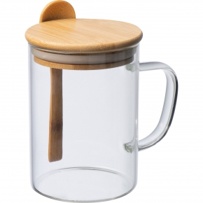 Glass mug JACKSON 420 ml