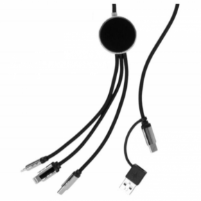 5IN1 LONG CABLE WITH ELIGHTED LOGO FOR ENGRAVING, W102TG